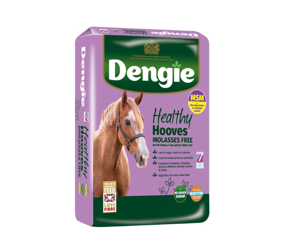 Dengie Healthy Hooves Molasses Free z MSM 20kg - sieczka dla koni z dodatkiem biotyny