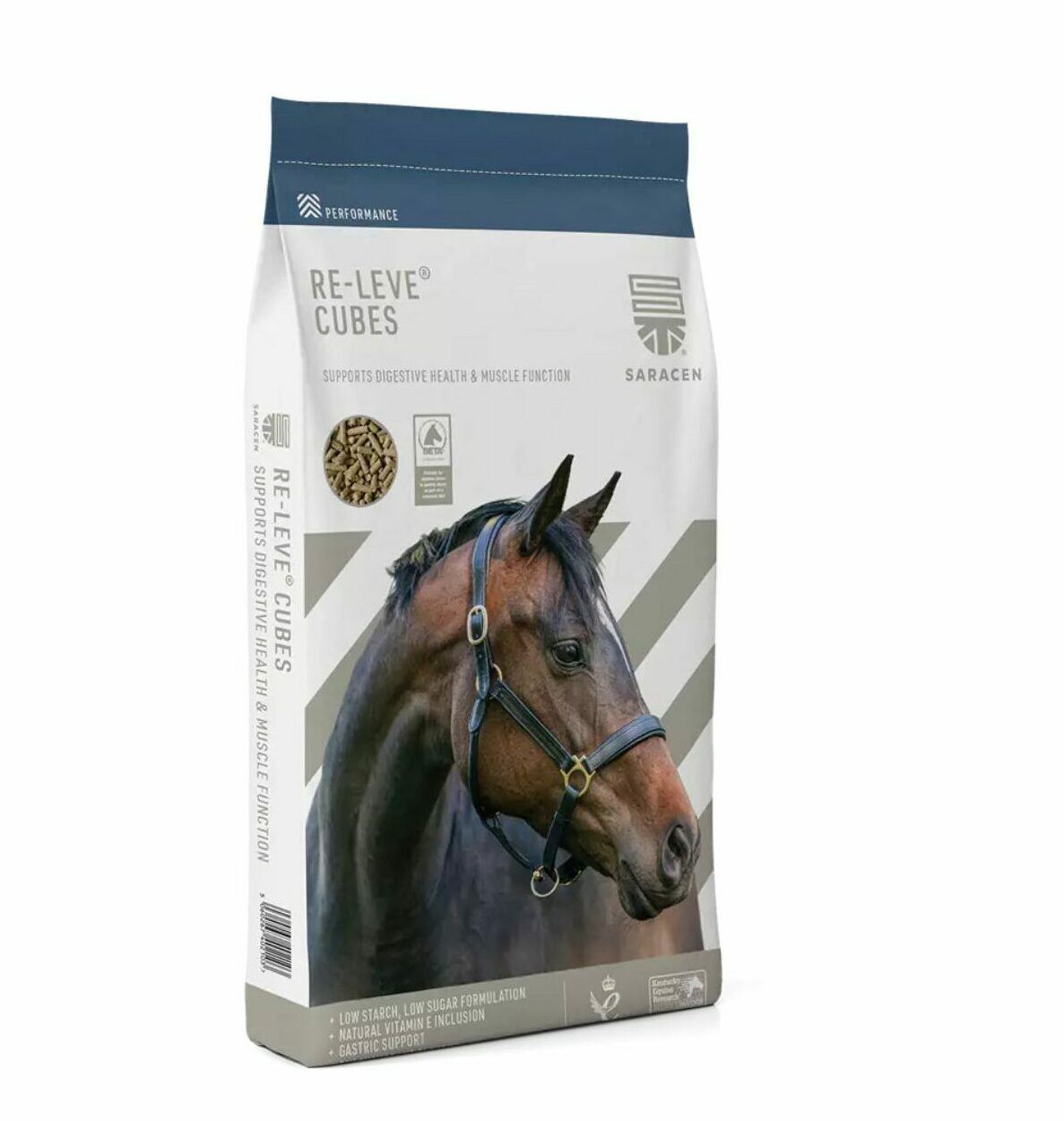 SARACEN Re-leve Cubes 20 kg - niskoskrobiowa pasza dla koni